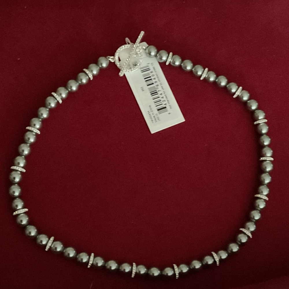 Ralph Lauren Gray Beaded Necklace